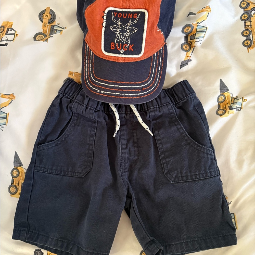 Free Planet Dark Blue Kids Shorts
